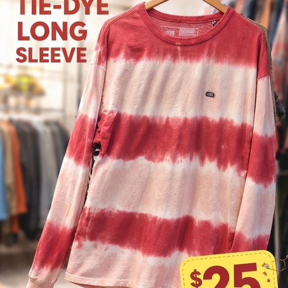 Vans Other - VANS OFF THE WALL Stripe Tie-Dve Tee, Classic